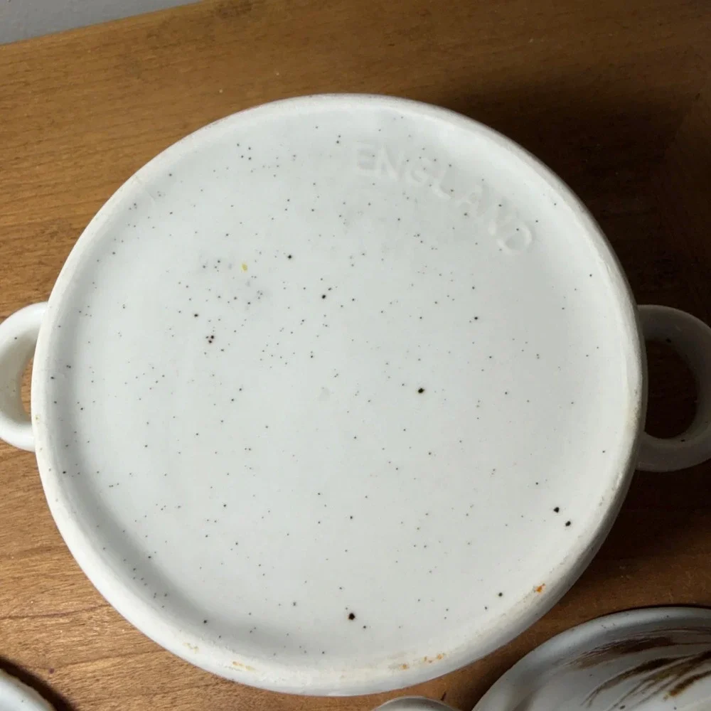 Vintage Midwinter Stonehenge Wild Oats 6 Pc Bowl Serving Set England Wheat